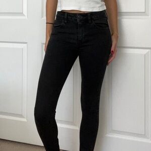 American Eagle Stretch 90s Black Skinny Jeans